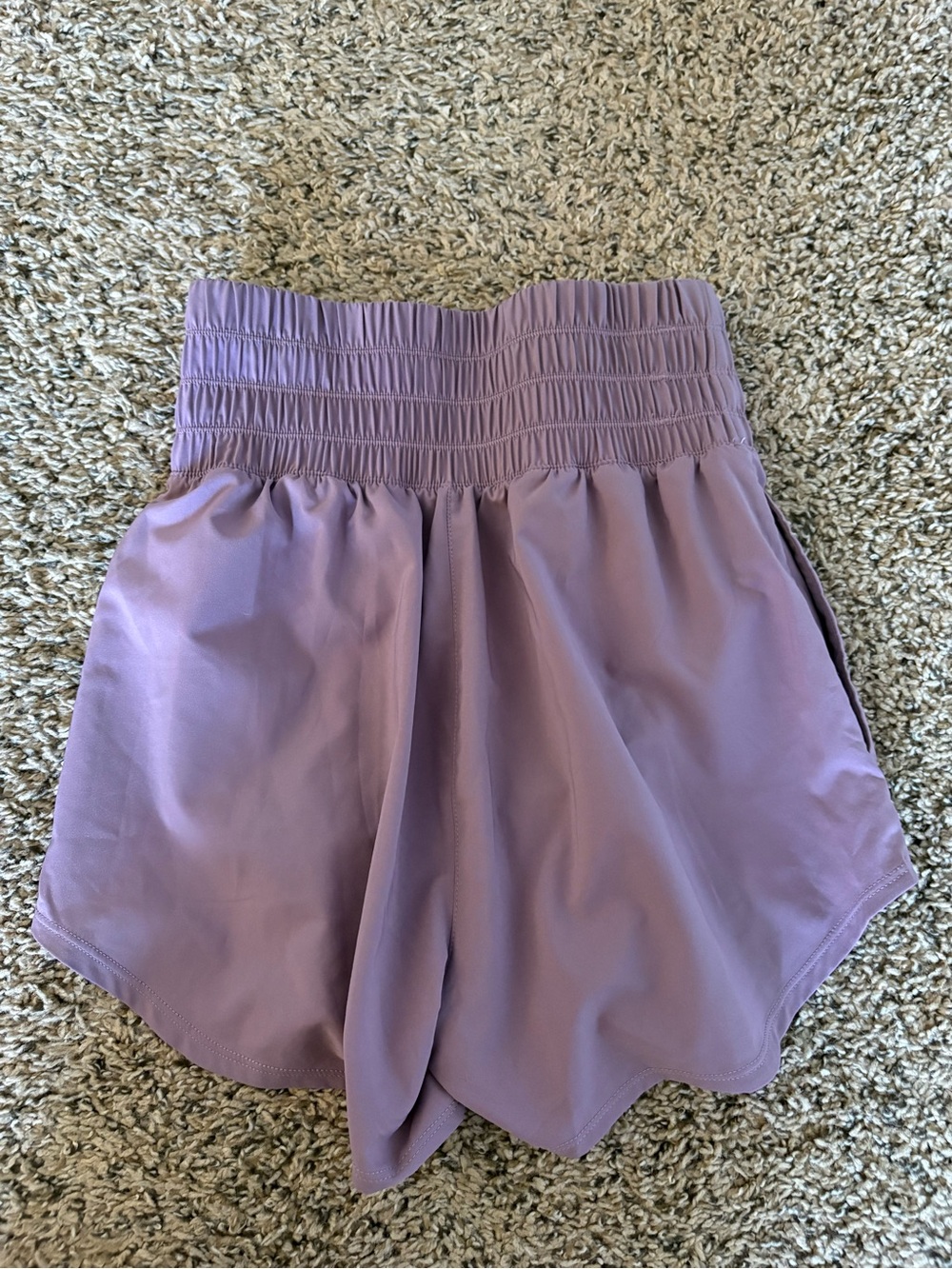 Nike Lavender High-Waist Nike Shorts